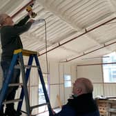 Members of Coalisland and Loughshore Men’s Shed.