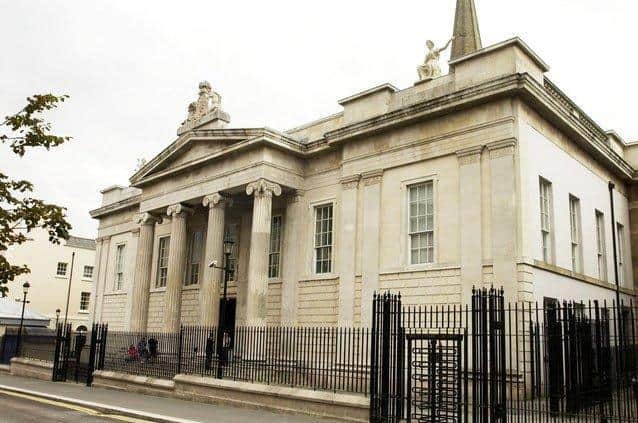 Magherafelt Magistrates Court sits at Bishop Street courthouse in Londonderry.