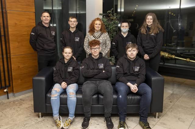 The Deputy Mayor of Causeway Coast and Glens Borough Council Councillor Ashleen Schenning pictured with members of the Youth Voice group who enjoyed a recent visit to Cloonavin