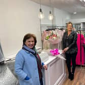 Upper Bann MLA Diane Dodds and Councillor Paul Greenfield at Martha Jaynes new Banbridge store