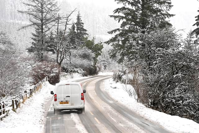 Snow over the Antrim hills on Friday, February 18. Picture: Stephen Hamilton/Presseye