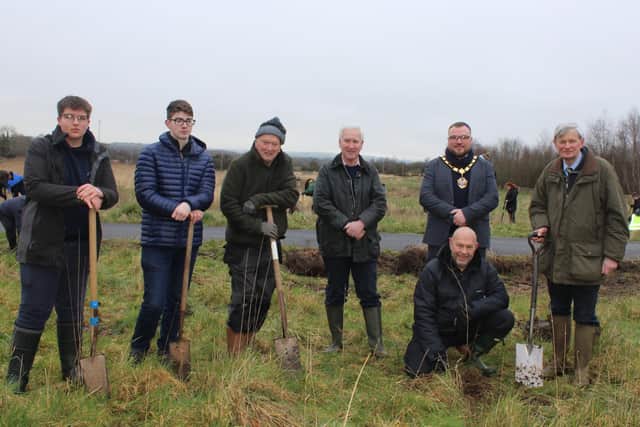 Ballymena Sea Cadets and Instructors along are joined by Deputy Mayor
Matthew Armstrong and Hon Colonel of 1 st (NI) Battalion Army Cadet Force, Lord-Lieutenant Mr David McCorkell KstJ