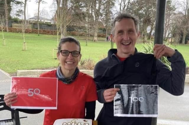 Nicola White marked her 50th Parkrun and Andrew Willis his 100th Parkrun milestones on 12th February 2022