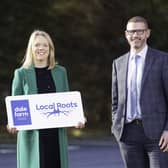 L-R Isobel Russell, Principal, Holy Trinity College Cookstown; Caroline Martin, Corporate Marketing and Communications Manager, Dale Farm; Niall Oliver, Principal, Dunclug College Ballymena.