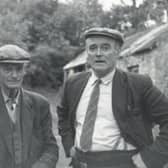 Sam Hanna Bell and Michael J Murphy pictured alongside George Barnett of Owenreagh, Draperstown. Picture courtesy of Graham Mawhinney
