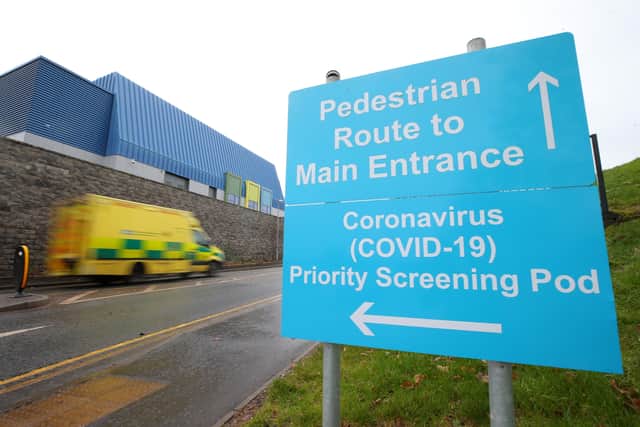 Press Eye - Belfast - Northern Ireland - 11th January 2021

Photo by Jonathan Porter / Press Eye


General view of Craigavon Area Hospital, Co. Armagh, which in the last number of days has seen a sharp increase in the number of inpatients due to the COVID-19 pandemic.