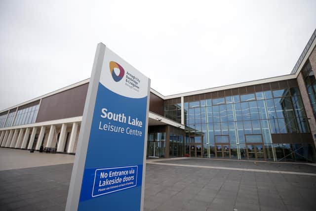 Press Eye - Belfast - Northern Ireland - 11th January 2021Photo by Jonathan Porter / Press EyeNewly-opened South Lake Leisure Centre in Craigavon to be used as vaccine venue locally. The last number of days has seen a sharp increase in the number of inpatients due to the COVID-19 pandemic.