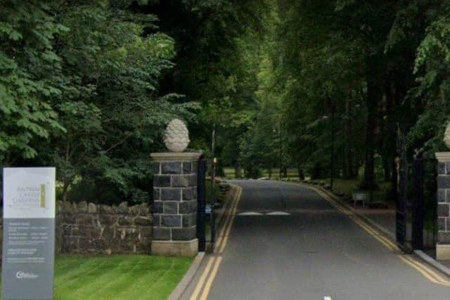 The Randalstown Road entrance to Antrim Castle Gardens. Picture: Google