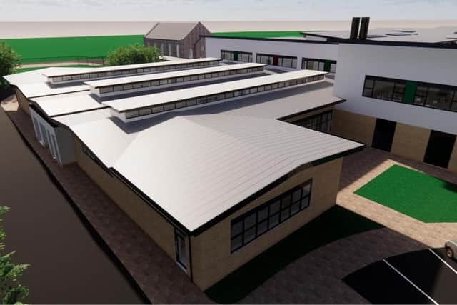 An architect's image of the new £35m St Ronan's College campus in Lurgan, Co Armagh.