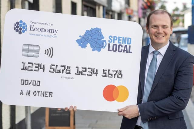 Economy Minister Gordons Lyons hailed the success of the Spend Local scheme.