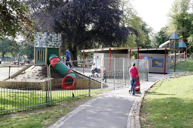 Wallace Park Play Area, Lisburn, which has Park Wardens to curb anti-social behaviour. Picture: Diane Magill

Park wardens patrol key areas dealing with anyone causing damage to play equipment and to make sure those visiting the park are doing so without causing a nuisance to anyone else. Picture: Diane Magill