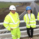 Infrastructure Minister, Nichola Mallon has visited the £220million Flagship A6 Dungiven to Drumahoe Dualling Scheme to mark the significant progress made on this strategic project.