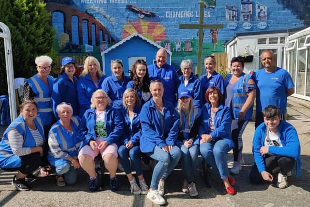 A team from Via WIngs who helfd a charity walk last year