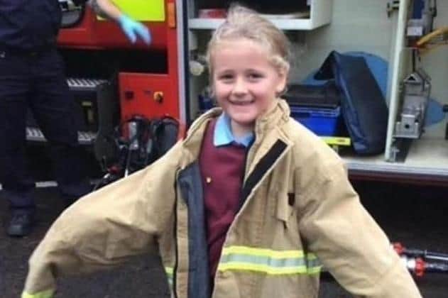 Maggie (5) was a pupil at St John's Primary School in Carnlough.