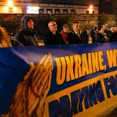 The vigil was organised by a group of local women who said they wanted to bring the whole community together to stand in solidarity and to pray together amid the deepening humanitarian crisis in Ukraine.