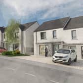 An artist's impression of the new social housing at Evish Road in Strabane.