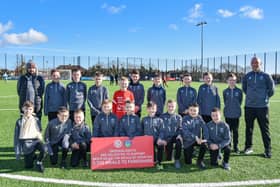 Ben set off from Greenisland Football Club on March 5 accompanied by his 2011 teammates, who have raised 3,300 meals towards Ben’s overall 50,000 meal target.