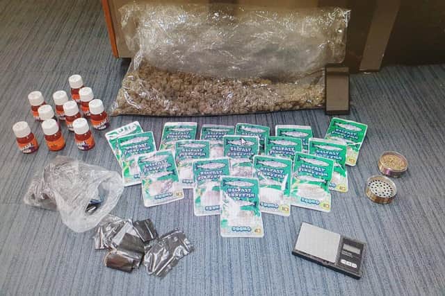 Drugs seized in Lurgan, Co Armagh  this week were marketed towards children in an attempt to get them addicted, says PSNI.