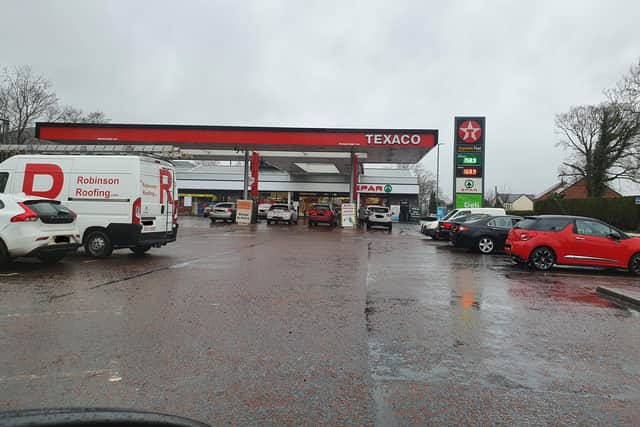 The Texaco Filling Station beside Craigavon Hospital was selling diesel for £1.69.9 while petrol was priced at £1.58.9.