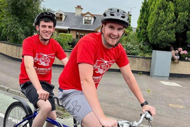 Last summer the club held a charity cycle event, 80 miles for 80 years of Finvoy YFC