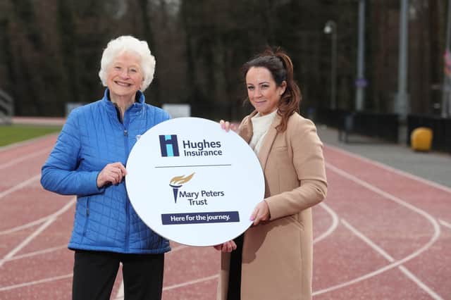 Lady Mary Peters and Emma Haughian, senior marketing manager at Hughes Insurance