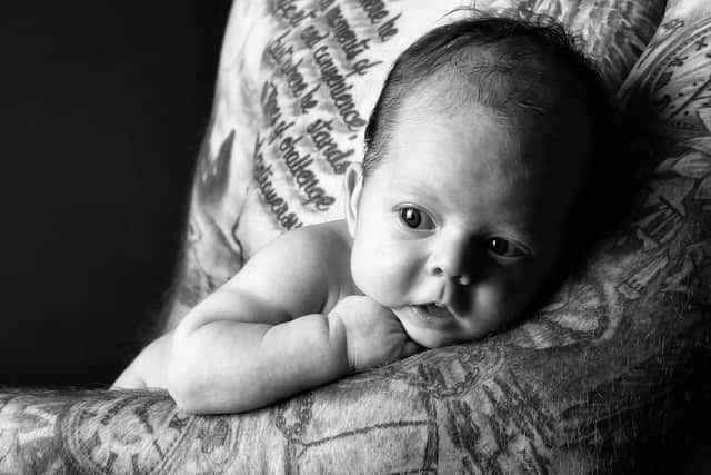 Baby Saige Harrison. Photo courtesy of Marie Allen, Portadown.
