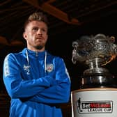 Coleraine’s Lyndon Kane will be hoping to get his hands on the BetMcLean League Cup trophy this weekend