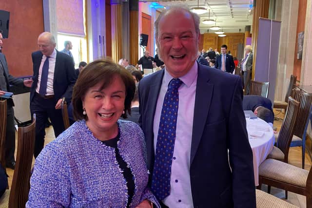 Diane Dodds MLA recently hosted the ABC Council UK City of Culture Bid in the Long Gallery at Stormont. She said: “This is a great opportunity for ABC Council to really propel ABC onto the world stage.” Diane Dodds MLA is pictured with Liam Hannaway at the event at Stormont