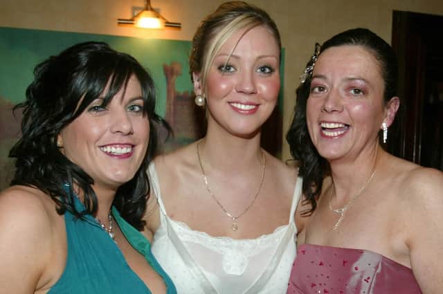 Siobhan McGurk, Sophie Eastwood and Carmel McGarrity pictured at the Cookstown Vintners Dinner in 2007.