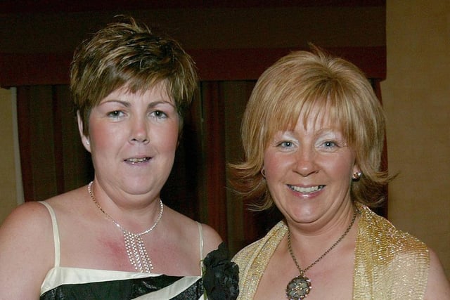 Pauline Devlin and Julie Muldoon pictured at Cookstown Vintners dinner iin 2007.