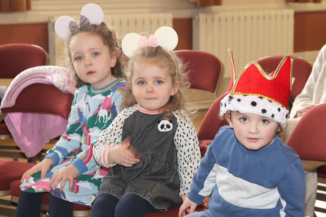 Some of the little ones who enjoyed the storytelling in Ballymoney Town Hall