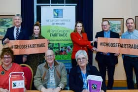 Members of Mid and East Antrim's Fairtrade Steering Group.