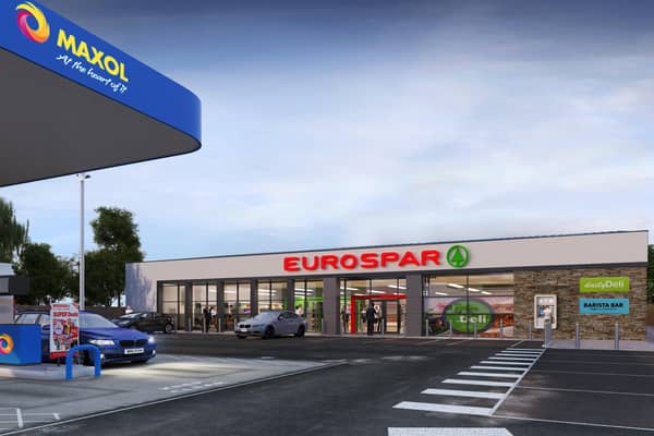 Proposals for a £2m Eurospar in Gilford, Co Down.