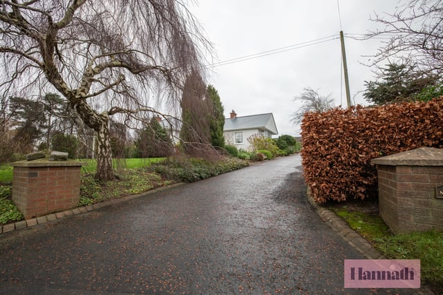 The entrance to the property which is conveniently located two miles from M1 interchange, eight miles from Portadown and three miles from Loughgall.
