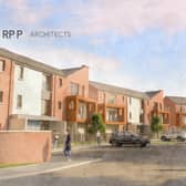 An artist’s impression of what the new scheme in Rathcoole will look like.
