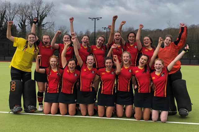 Banbridge Academy 1st X1 faced Strathearn in the final of the Ulster Schools’ Plate on Monday 14 March. From the starting whistle Strathearn put Academy defence under pressure but clearances up the line by Natalie Hale and Emily Mathers gave Banbridge a chance to play further up the pitch.