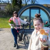 (L-R) Claire and Elsie Murray and Elijah Mellon launch the new season at Glenarm Castle (1)