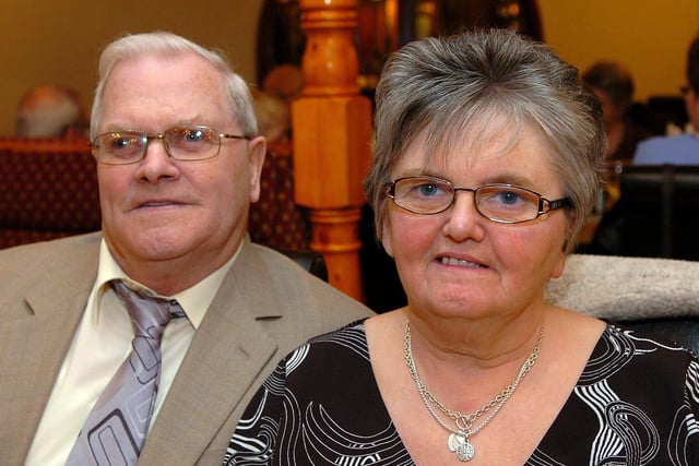 Fred and Iris Ferguson at the Derryloran Bowling Club presentation dinner in 2010.