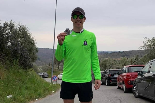 James Thompson at the Chianti 20km Trail Race