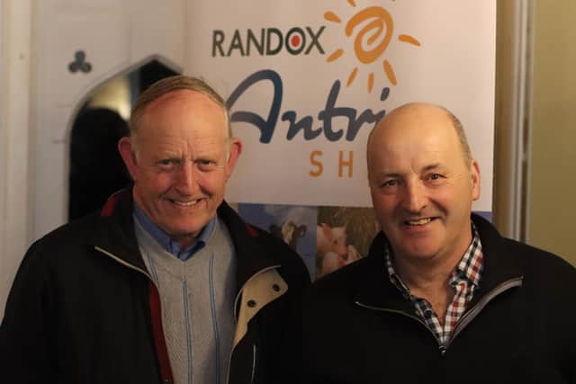 Pictured are two new appointments from Antrim Agricultural Society’s AGM: William Graham, Vice Chair and George Robson, Chairman.  Photo: Karen Wallace.