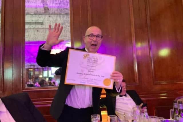 Mark Dobbin of Sounds Good Music, which won Co Antrim Wedding Entertainment of the Year at this week's Northern Ireland Wedding Awards.