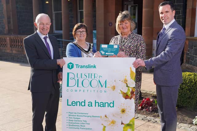 Cllr Christine McFlynn, Deputy Chair of Mid Ulster District Council is pictured with Dr Michael Wardlow, Translink Chairman; Cllr Frances Burton, Vice President of NILGA; and Eunan Murray, Mid Ulster District Council.
