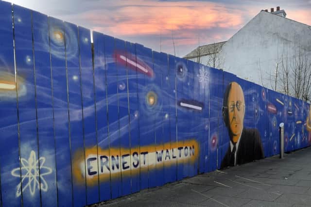 The mural of Irish physicist Professor Ernest Walton at Bridge Street. Picture: Edward Byrne Photography