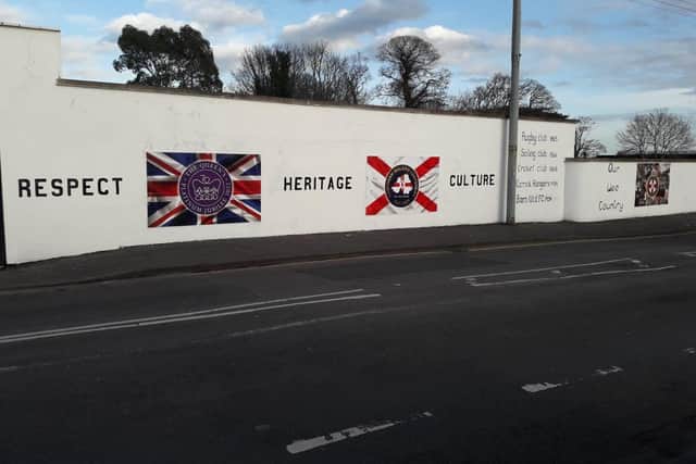 The wall celebrates local heritage.