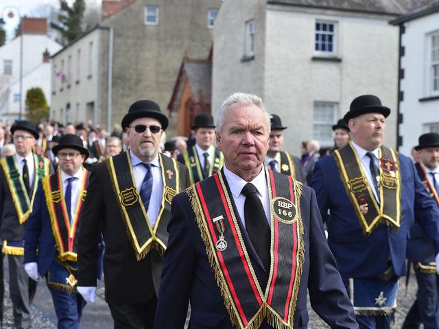 More than 2,000 sir knights took part in the parade. Picture: Arthur Allison/Pacemaker Press.