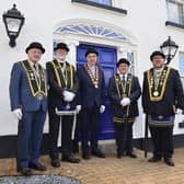 The grand opening of the  headquarters was officially declared open by Sovereign Grand Master Rev William Anderson. Picture: Arthur Allison/Pacemaker Press.