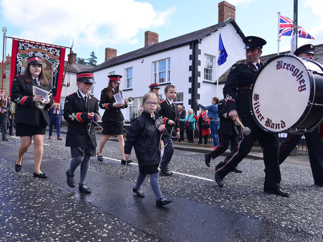 Taking part in the parade. Picture: Arthur Allison/Pacemaker Press.