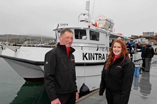 Charles Stewart and business partner Dawn Hynes at the official launch of Kintra II