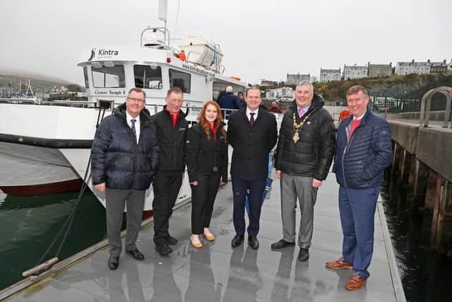 Pictured at theoffficial Launch of Kintra II, Northern Ireland’s largest sightseeing passenger ship. .PICTURE STEVEN MCAULEY/MCAULEY MULTIMEDIA