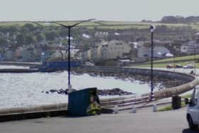 Old Castle Road car park, Whitehead. Image by Google